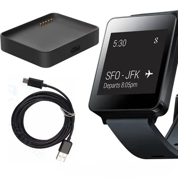 YWTXUAN Potrivit pentru LG G W100 ceas inteligent negru încărcător de încărcare de bază de bază accesoriu