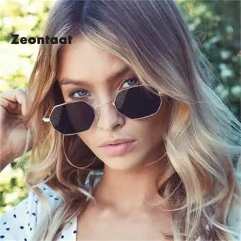 Zeontaat 2019 Pătrat ochelari de Soare Femei Roz Galben Albastru Clar Lentile de Ochelari de Soare pentru Femei Mici Hip Hop ochelari de Soare De Sol