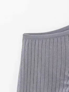 Zevity Noi femeile de moda singur umăr cordon scurt pulover doamnelor de bază casual slim subțire pulovere chic de agrement topuri S307