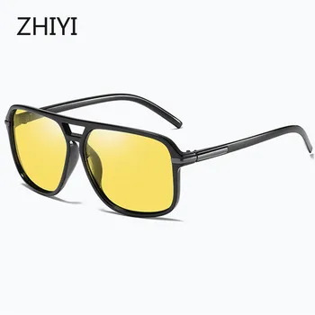 ZHIYI Brand Retro Fotocromatică Polarizat ochelari de Soare Anti-Bătător la ochi Ochelari cu vedere nocturnă HD Zi și Noapte de Conducere Ochelari Pentru Masina