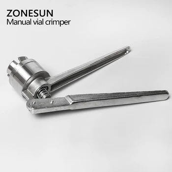ZONESUN Manual Flacon Crimper 13mm/20mm Capac detașabil din Plastic Mână de Etanșare Mașină de Sertizare Instrument de Sticla Plafonarea Capper
