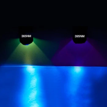 Zoom UV de lucru mini ultraviolete lanterna uv 365nm lumina Neagra uv lanterna 395nm 14500 Acumulator sau baterie AA lampa