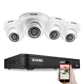ZOSI 8CH 1080P AHD Analogic TVI Sistem de Supraveghere Video CCTV Kit cu Camere de supraveghere DVR camera Video pentru Acasă