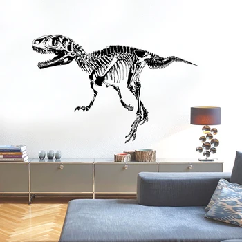 Zs Autocolant 68*104 cm Silueta de Fosile de Dinozaur din Autocolant de Perete Decor Acasă de Vinil de Perete Decal Home Decor Dormitor Murală