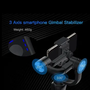 ZWN S5B Versiune Imbunatatita 3 Axe Portabile Stabilizator Gimbal g/Focus Pull & Zoom pentru iPhone Xs Xr X 8 Plus 7 Samsung Camera de Acțiune