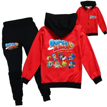 Îmbrăcăminte pentru copii Seturi de Copii Super Zings Costum Baieti Fete Treninguri Copii Copilul treninguri Hanorace de Sus Pantaloni 2 buc Set Fierbinte