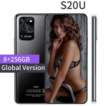 În 2020, cele mai Noi 7.7 Inch Galay S20U Rețea Snapdragon865 Smartphone 4 Camera 8G RAM 256G ROM Octa Core Global Versiune de Telefon Mobil
