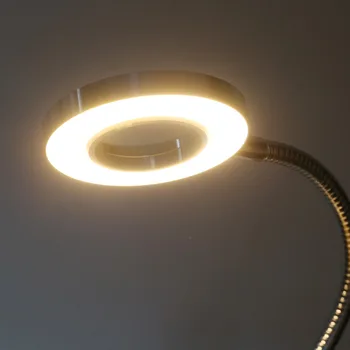 Încărcare USB LED Lampa de Birou Clip Masă Desktop Lumina Reglabila pentru Studiu de Unghii Manichiura, Tatuaj Sprancene Machiaj de Extensie a Genelor