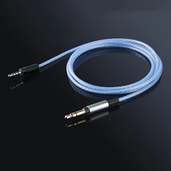 Înlocuire Cablu Audio pentru Sennheiser Momentum 1.0 2.0 Căști Cască de Argint Placat cu Cablu Cabluri pentru IPhone Xiaomi Samsung
